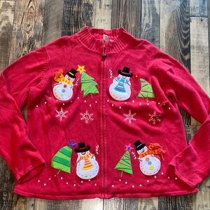 Tiara International Unique Christmas sweater size 1X